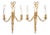 New Luminaire d'Art Lucien Gau Louis XVI Style Gilt Sconces Large, a Pair For Sale