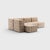 In all nine corners. Nine modules make up the family set of the modular sofa system. A corner sofa for four people or, if...