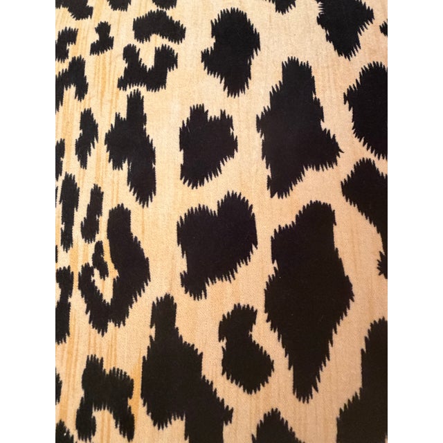 Leopard Print Pillow With New Insert For Sale - Image 4 of 7