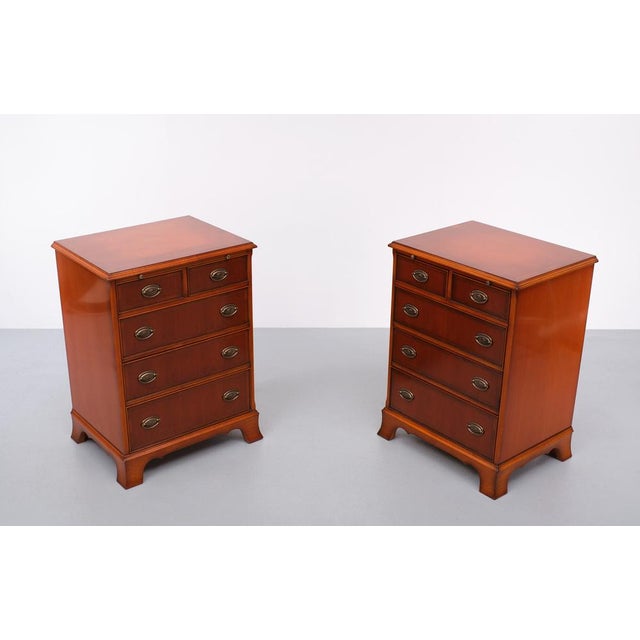 English Cherry Wood Cabinets from Heldense, 1970s, Set of 2 For Sale - Image 17 of 17