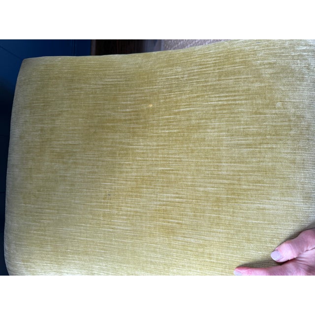 Early 21st Century Saddle Stool With Chartreuse Seat For Sale - Image 5 of 5