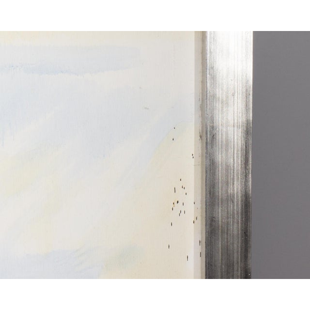 Wood 1967 “Altiplano” Oil on Board Painting Fritz Kackley For Sale - Image 7 of 9