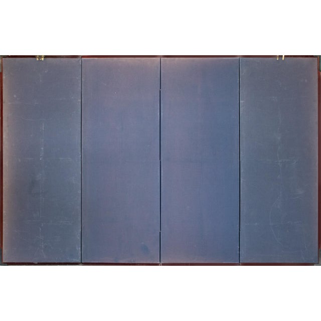 1960s Shōwa Era Japanese Ukiyo-E Style Byobu Screen "Young Beauties" For Sale - Image 11 of 12