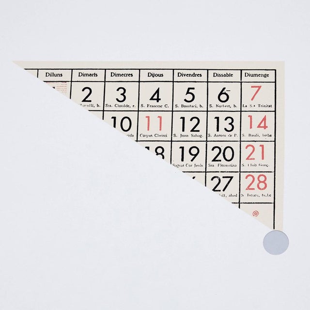 1980s Joan Brossa, Visual Poem, Lithograph For Sale - Image 5 of 6