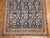 Intermediate size Persian Malayer rug with an all-over repetitive motif on a navy blue field. Primitive, masculine for the...