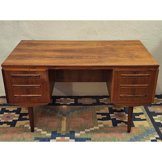 Mid-Century Modern Double Sided Desk by J Svenstrup for A P Mobler, Denmark, 1960s For Sale - Image 9 of 9