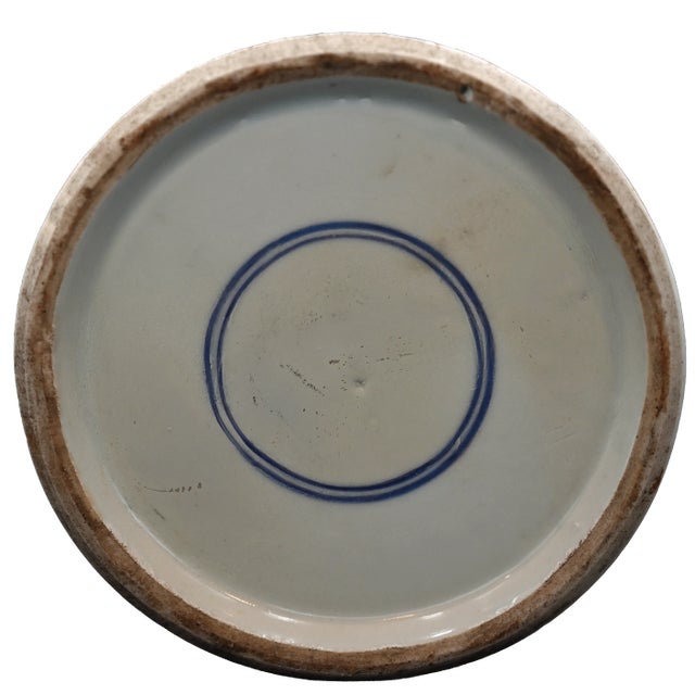 Large Antique Chinese Famille Rose Vase With Goldfish & Lotus – Lidded Temple Jar For Sale - Image 11 of 11