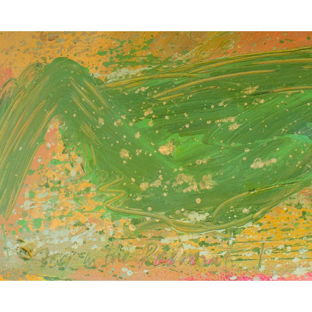 1985 “Fog in the Piedmont” Acrylic Diptych Painting on Paper by Harry Hilson For Sale In Indianapolis - Image 6 of 10