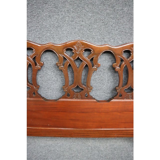 Chippendale Style Mahogany Headboard/Double For Sale In Philadelphia - Image 6 of 6