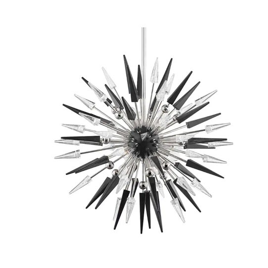 "Selling a stunning Hudson Valley Lighting Sparta chandelier in polished nickel. This high-end designer fixture makes a...