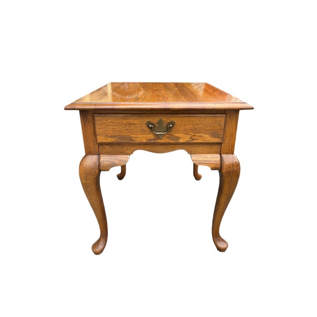 Quick Hits: Brand/Maker: Broyhill / Lenoir House Piece Name: Rectangular End Table Style: Traditional / Early American /...