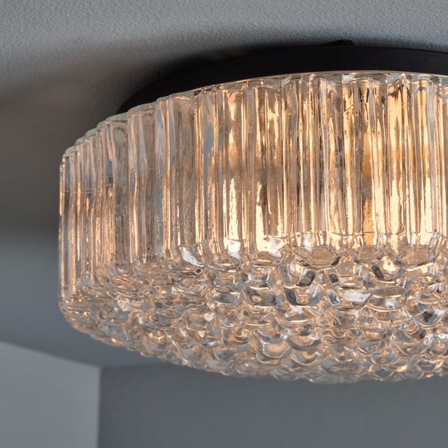 1960s Helena Tynell Model #A668 Bubble Glass Flush Mount for Limburg For Sale In Los Angeles - Image 6 of 14