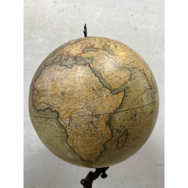 Antique Globe from Lebegue, 1900s For Sale - Image 5 of 11