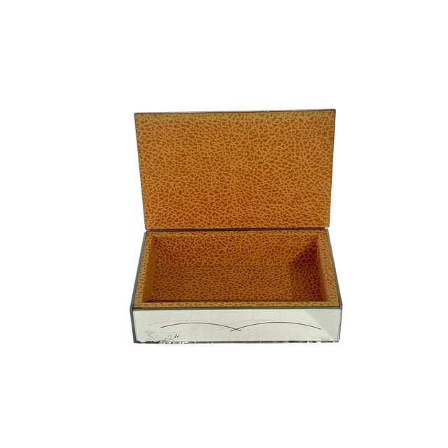 Antique French Art Deco Mirrored Box For Sale - Image 12 of 16