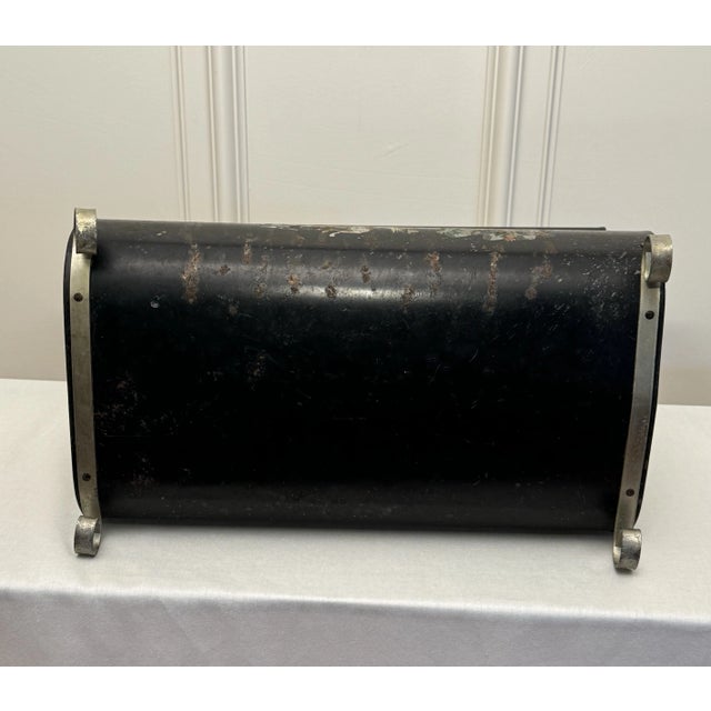 1960s English Traditional Equestrian Metal Magazine Rack For Sale - Image 5 of 12