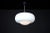 Metal Mid-Century Modern Opaline Glass Pendant Lamp, Czechoslovakia, 1960s For Sale - Image 7 of 13