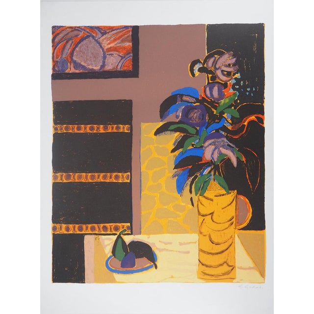 Gabriel Godard, Les passiflores, Lithograph For Sale - Image 6 of 6