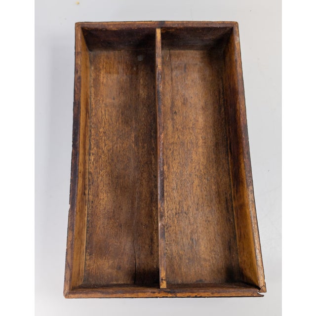 Brown 19th Century English Scottish Treenware Banded Inlay Tray For Sale - Image 8 of 12