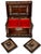 Outstanding Antique Victorian Rosewood Veneer Tea Caddy Box With Fancy Abalone Inlay Features - Circa 1870s For Sale - Image 4 of 18
