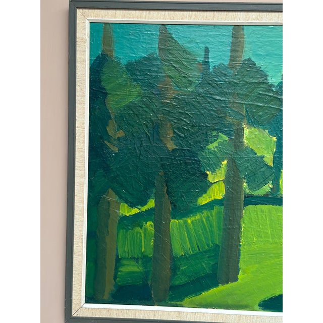 Thage Carlson, Forest , 1960s, Oil on Panel, Framed For Sale - Image 10 of 18