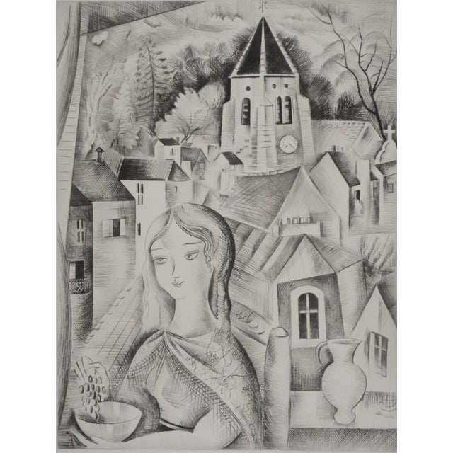 Mily POSSOZ (1888-1968) Fontenay-sous-Bois, c. 1930 Original etching Signed in pencil Numbered out of 35 copies (photo of...