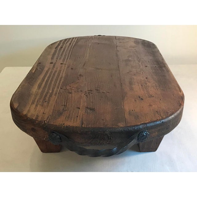 Rustic Wooden Charcuterie Board With Iron Handles Chairish