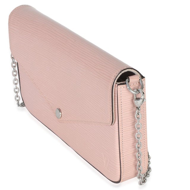 Contemporary Pink Epi Leather Felicie Pochette For Sale - Image 3 of 9