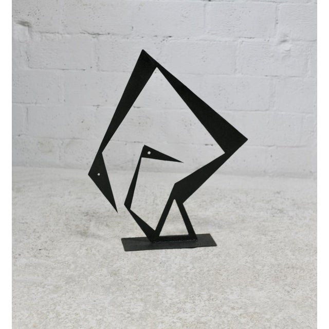 1970s Black Sculpture, 1970s, Steel For Sale - Image 5 of 16