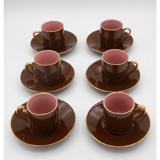 Late 20th Century Classic Coffee and Tea Company - Espresso Service - Six Settings - 9pcs For Sale In West Palm - Image 6 of 7