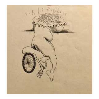 Jennifer Coates, Collaborative Contemporary Surrealist Cartoon Drawing Humphrey + Coates For Sale