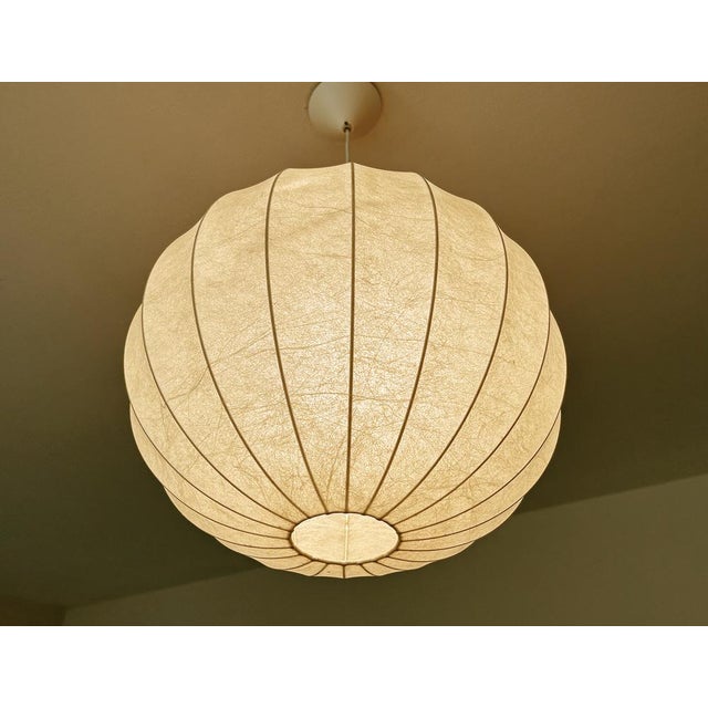 Large Vintage Cocoon Pendant Light from Goldkant Leuchten, 1960s For Sale - Image 4 of 18