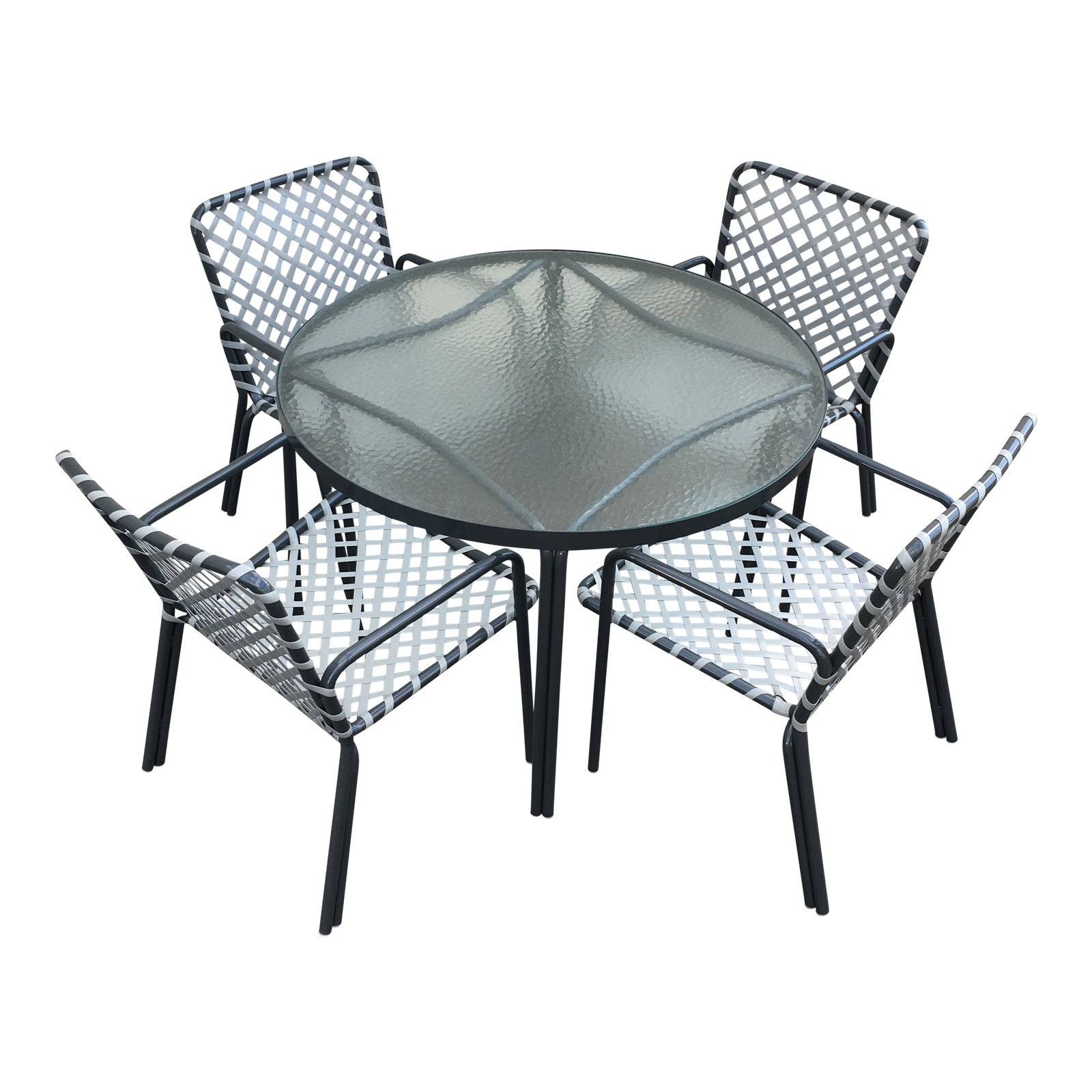 Mid-Century Modern Brown Jordan Tamiami Patio Dining Set - 5 Pieces