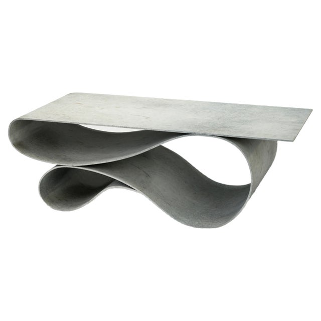 Whorl Coffee Table in Concrete Canvas by Neal Aronowitz For Sale