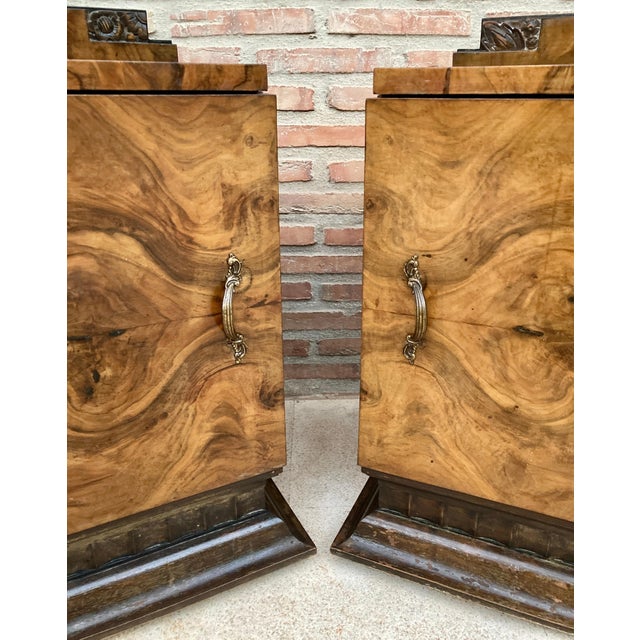 Art Deco Nightstands, 1930, Set of 2 For Sale - Image 13 of 18