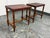 Spanish Estudio Taller Corongo Tooled Leather Top Side Tables, Vintage For Sale - Image 3 of 12