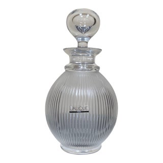 Contemporary Lalique Langeais Crystal Decanter For Sale