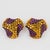 Richard Kerr Richard Kerr Jeweled Clip Earrings Purple and Topaz Paste For Sale - Image 4 of 7