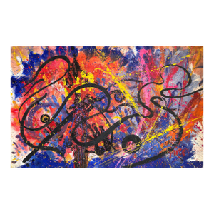 Hendrik Grise Large Signed Original Abstract Expressionist Painting Mixed Media