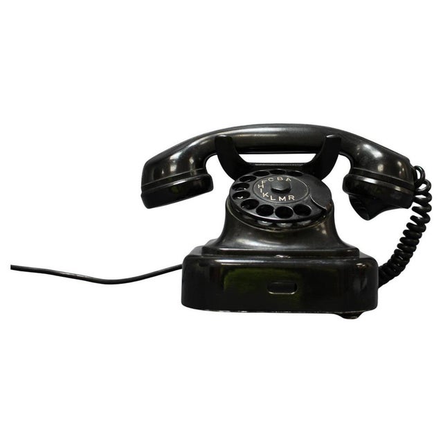 Mid-Century Modern Bakelitte Rottary Telephone from Tesla, 1950s For Sale - Image 10 of 10