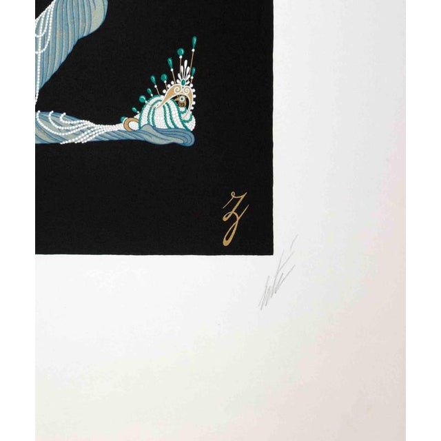 Contemporary Erté, Letter Z, 1976, Lithograph For Sale - Image 3 of 4