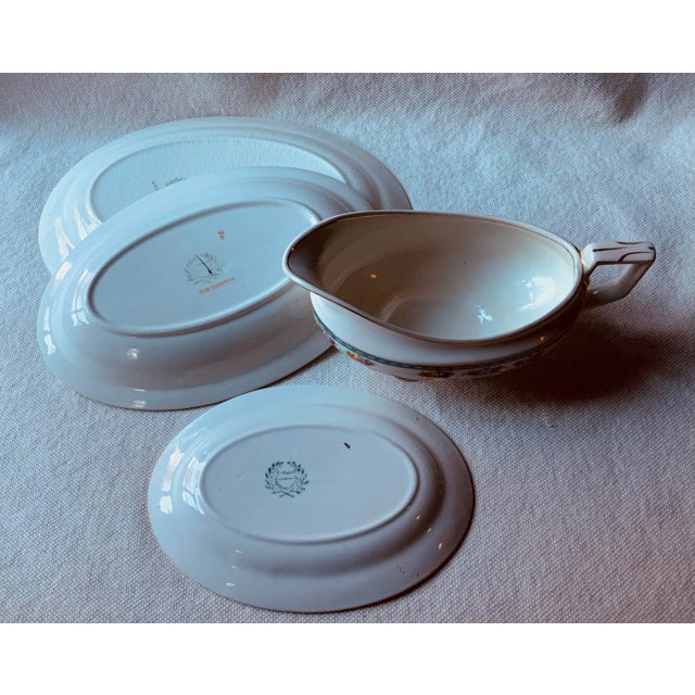 1930s Trio of Grindley & Co "The Royston" Bone China Serving Pieces – Vermont Estate Find For Sale - Image 6 of 18