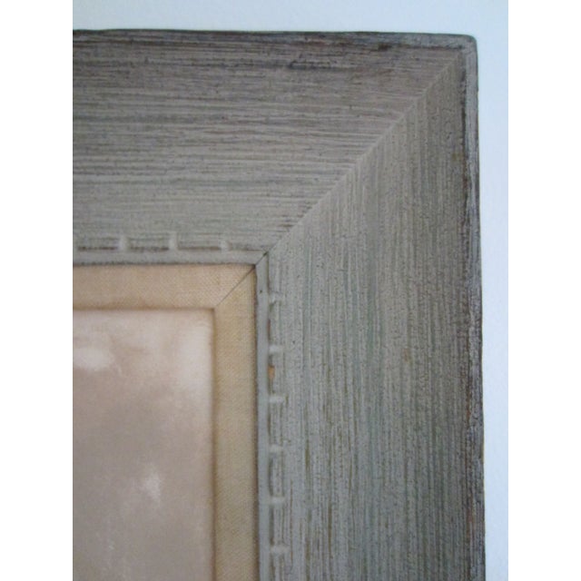 Velletri 64 Mid Century Modern Portrait Oil on Canvas Original Frame For Sale In Los Angeles - Image 6 of 10