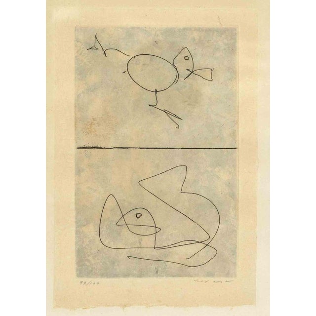 Etching and aquatint on Japan paper, realized in 1972. Printed and published by Georges Visat, Paris. Edition of 100,...