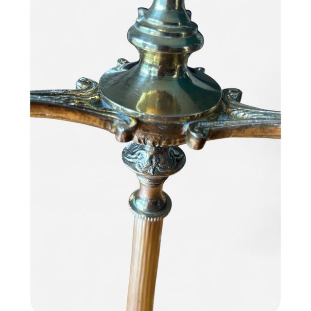 Gothic Antique French Renaissance Gothic 19th Century 16” Claw Foot 3 Light Candelabras For Sale - Image 3 of 5