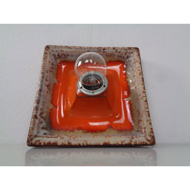 1970s Pop Art Ceramic Wall Lamp, Germany, 1970s For Sale - Image 5 of 15