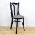 Chair made from the beginning of the twentieth century. Restored, painted matte black and upholstered with fabric gray.