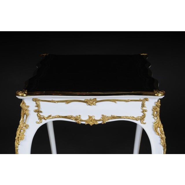 20th Century Louis XV White Writing Desk For Sale - Image 12 of 18