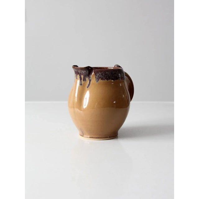 Ceramic Vintage Studio Pottery Pitcher For Sale - Image 7 of 13
