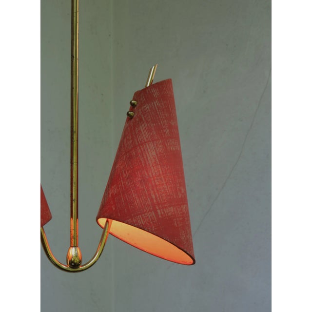 Austrian Brass Ceiling Lamp, 1950s For Sale - Image 10 of 18