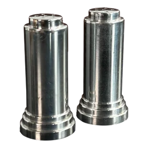 Vintage Mid Century Modern Aluminum Skyscraper Salt & Pepper Shakers - a Pair
